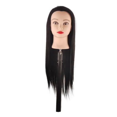 Фото: Манекен голова для причесок Braid брюнетка 65 см с кронштейном-1 Манекен голова для причесок Braid брюнетка 65 см с кронштейном-1